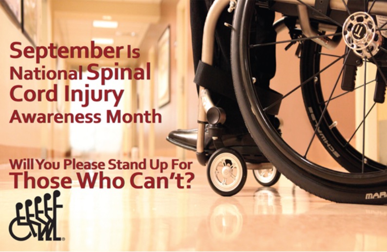 September is National Spinal Cord Injury Awareness Month