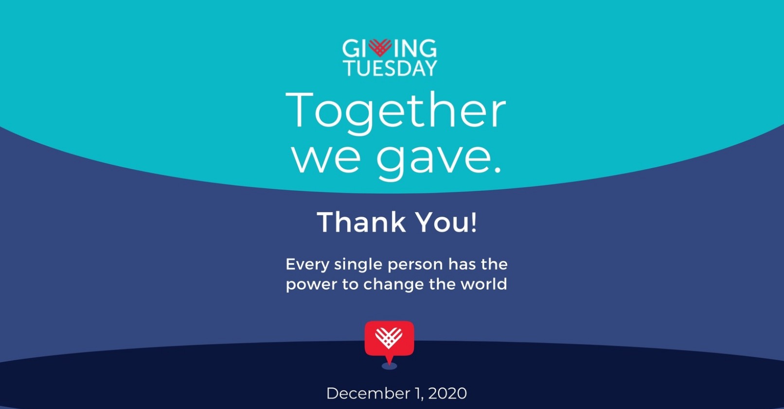 Together we Gave on Giving Tuesday 2020