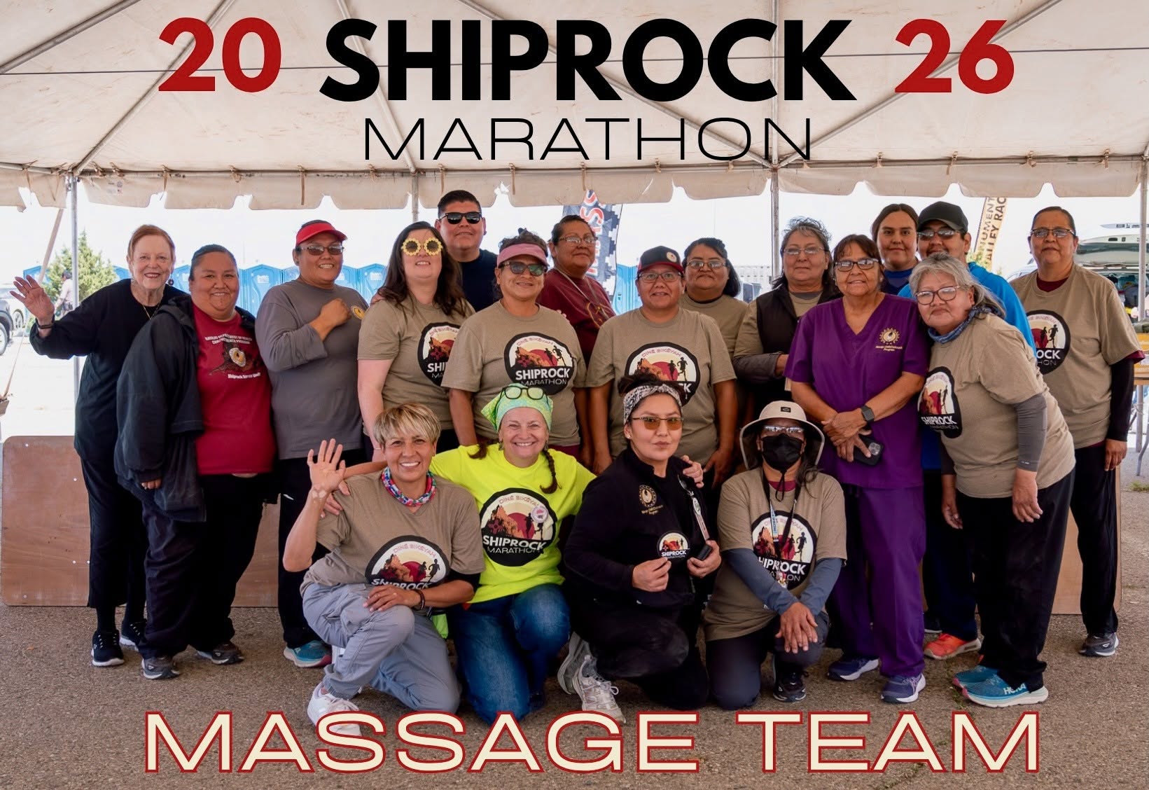 Shiprock marathon massage team